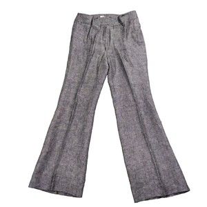 Women's Trousers Pants Careers Black White High Waist Wide Legs by Chaus Size 10